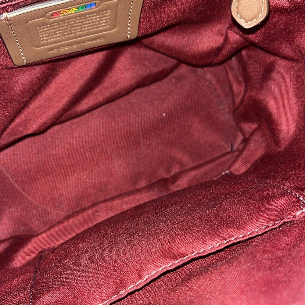 Coach Pennie Backpack 22 In Rainbow Signature - Picture 5 of 14